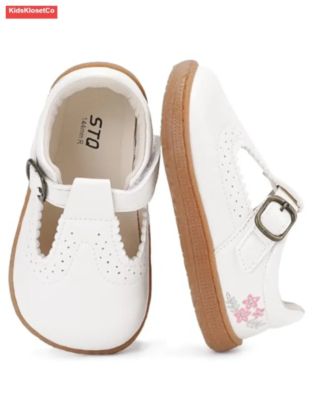 Zero Drop Barefoot Toddler Mary Jane Dress Shoes with Wide Toe Box